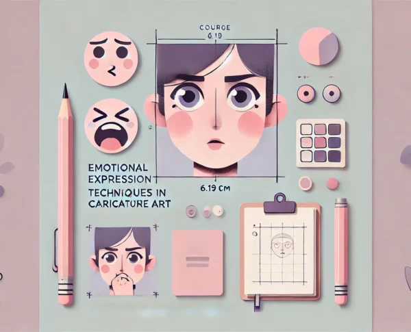 Emotional expression techniques in caricature art: Learn how to master facial expressions and body language to convey strong emotions in caricature drawings.