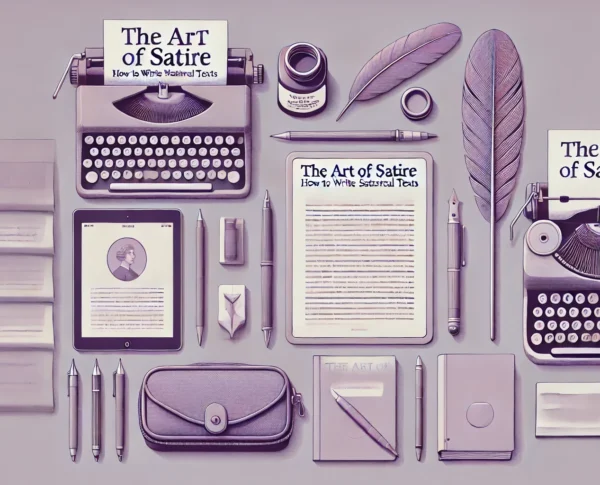 Explore the tools and techniques behind crafting satirical texts in ‘The Art of Satire: How to Write Satirical Texts’ course.